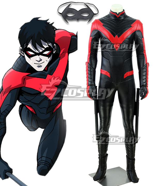 

DC Detective Comics Batman Teen Titans Robin Nightwing Richard John Grayson Dick Red Cosplay Costume