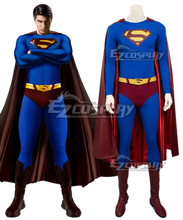 

DC Superman Returns Superman Kal-El Clark Kent Cosplay Costume - Including Boots