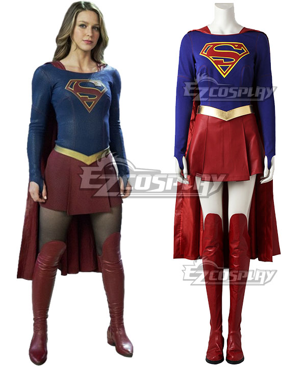 

DC Supergirl Kara Danvers Cosplay Costume - No Boots and Premium Edition