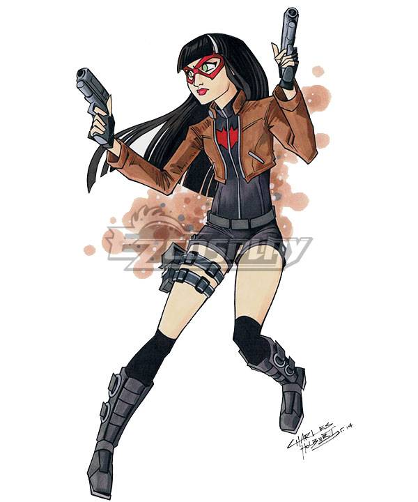 

DC Comic Batman Female Red Hood Jason Todd Cosplay Costume