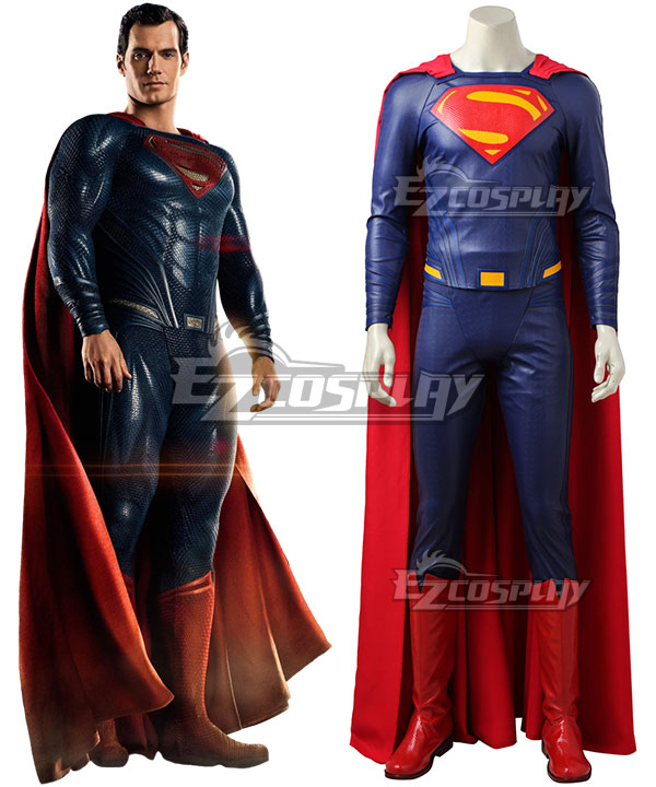 

DC Justice League Movie Superman Kal-El Clark Kent Cosplay Costume
