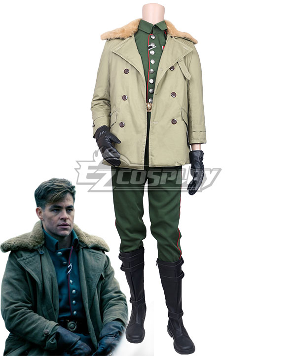 

DC Wonder Woman 2017 Movie Steve Trevor Uniform Cosplay Costume