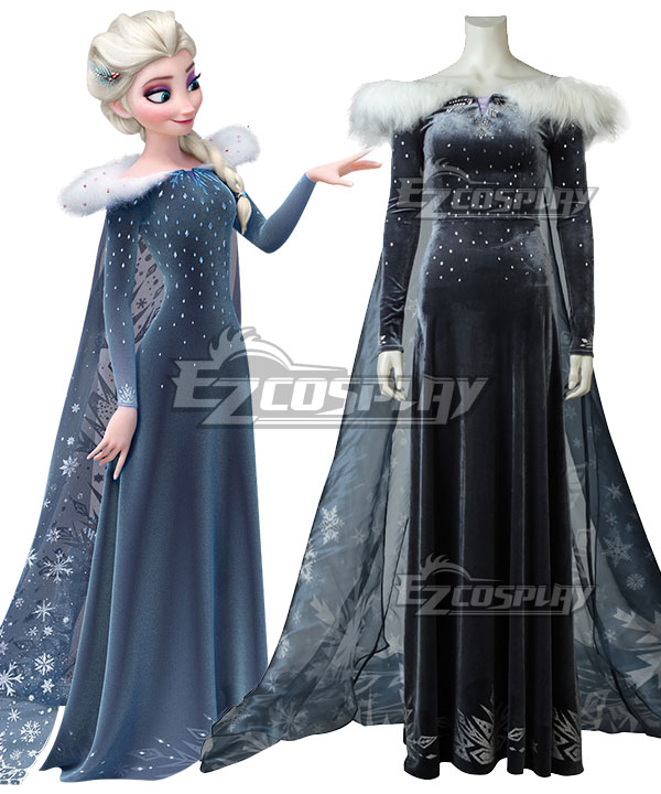 

Disney Olaf's Frozen Adventure Elsa the Snow Queen Cosplay Costume