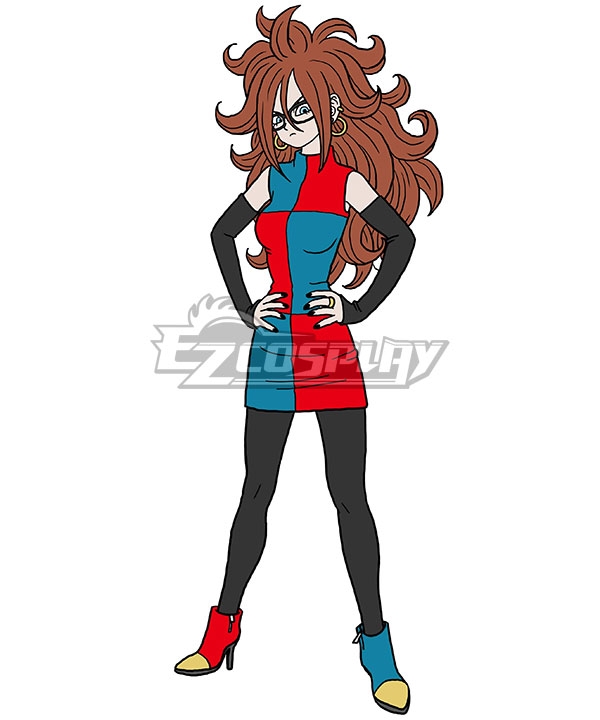 Dragon Ball FighterZ Android 21 Cosplay Costume - Including Coat