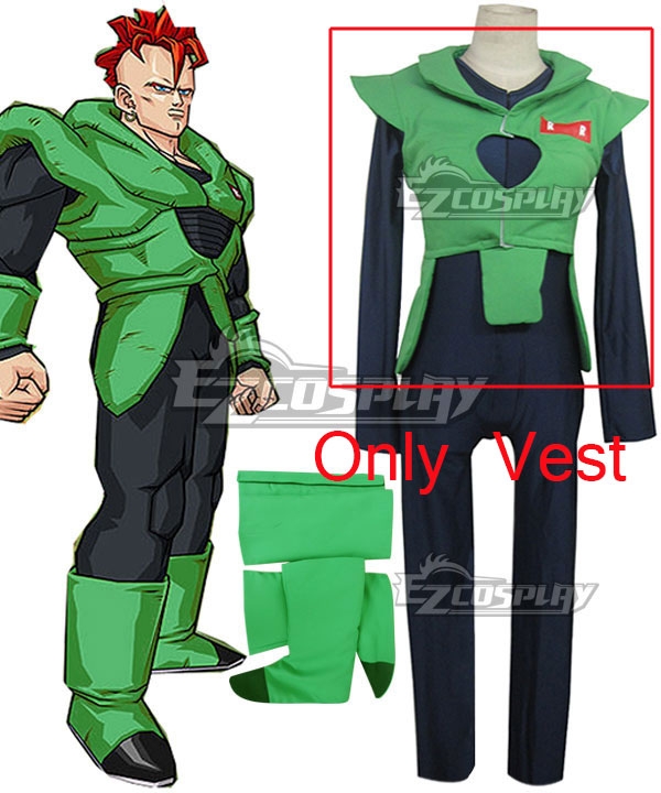 

Dragon Ball Z Android 16 Cosplay Costume - Only Green Vest