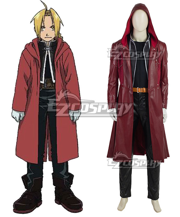 Fullmetal Alchemist Edward Elric Cosplay Costume - Premium Edition and No Boots