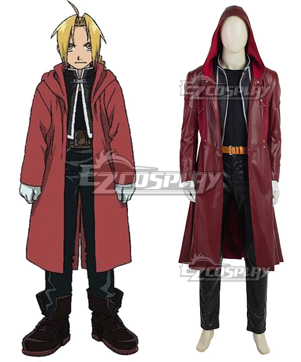 Fullmetal Alchemist Edward Elric Cosplay Costume Premium Edition And Fullmetal Alchemist Edward Elric Cosplay Costume Premium Edition And