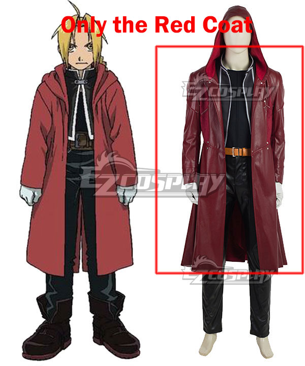 Fullmetal Alchemist Edward Elric Cosplay Costume - Only the Red Coat