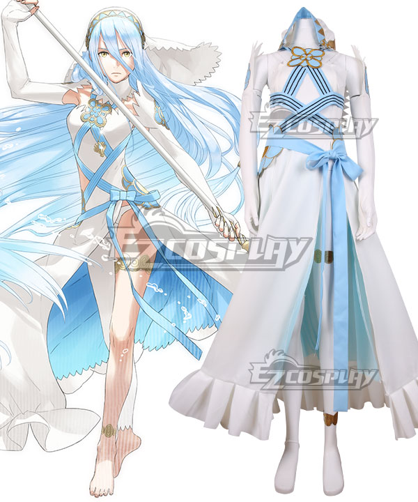 Fire Emblem Heroes Azura White Dress Cosplay Costume
