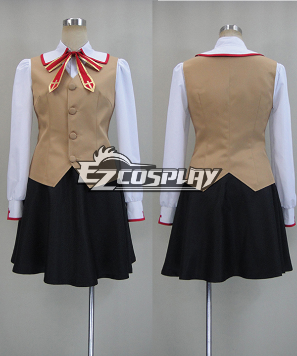 Fate Stay Night: Unlimited Blade Works UBW Rin Tohsaka Cosplay Costume - Without coat