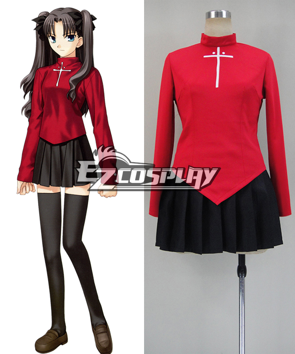 Fate Stay Night: Unlimited Blade Works UBW Rin Tohsaka Cosplay Costume - A Edition