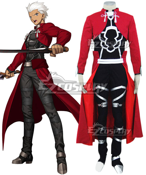 Fate Stay Night Archer  Emiya Shirou Cosplay Costume - New Edition