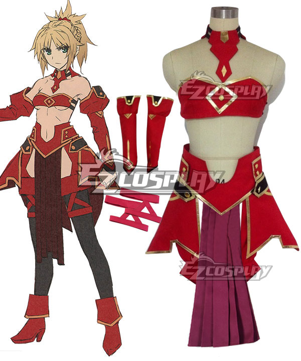Fate Apocrypha Saber of Red Mordred Cosplay Costume
