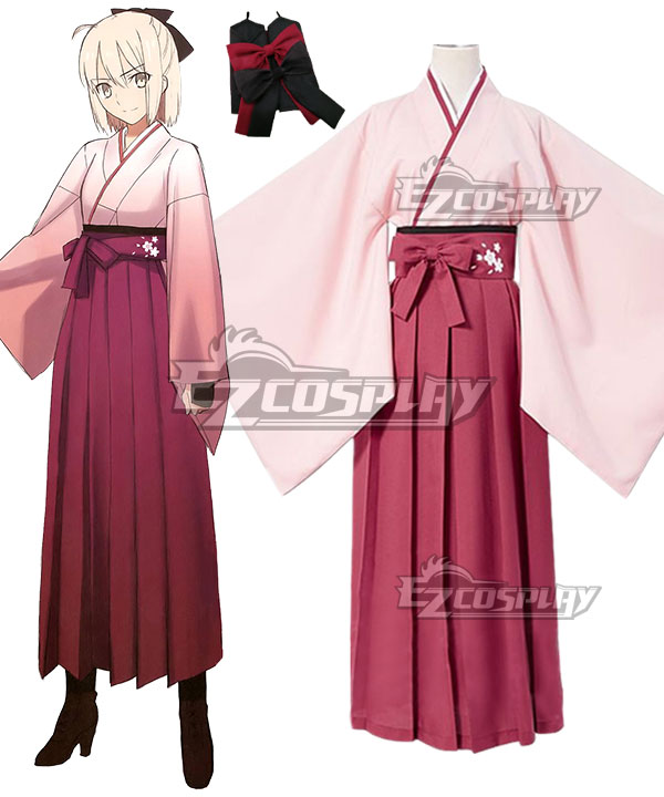 Fate Grand Order Sakura Saber Okita Souji Cosplay Costume