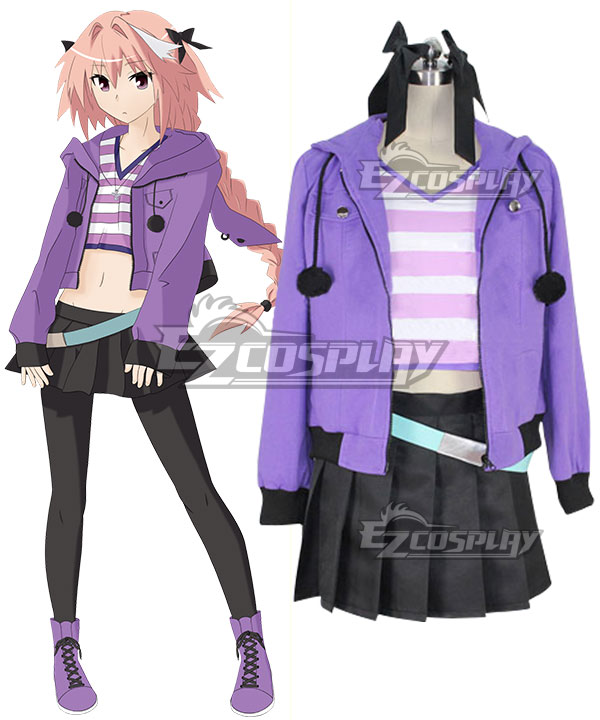 Fate Apocrypha Rider of Black Astolfo Cosplay Costume - A Edition