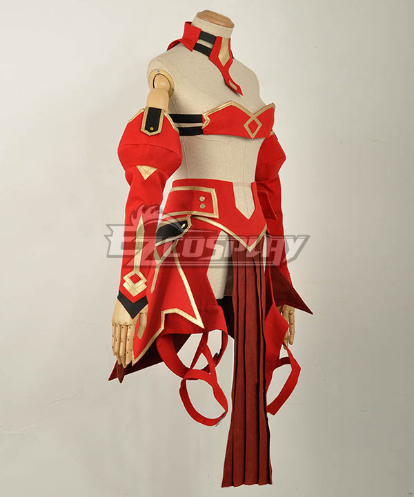 Fate Apocrypha Saber of Red Mordred Battle Suit Cosplay Costume