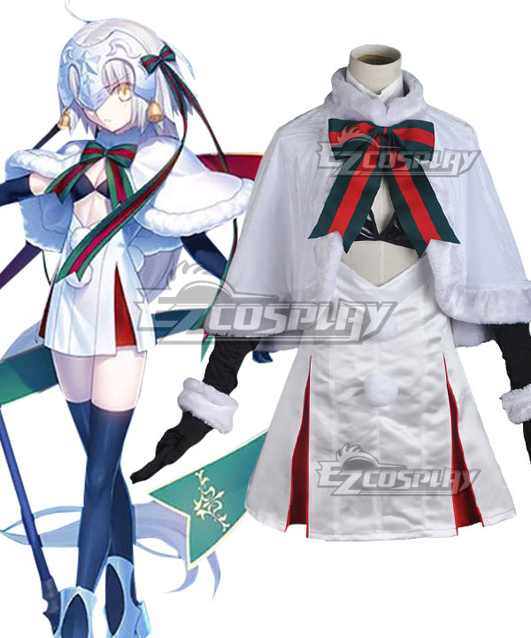 Fate Grand Order Fate Apocrypha Joan of Jeanne d'Arc Alter Santa Lily Christmas Day Cosplay Costume