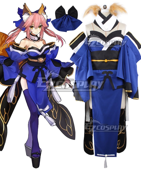 Fate Grand Order Fate Extra Tamamo no Mae Cosplay Costume - Including Ears and Tail