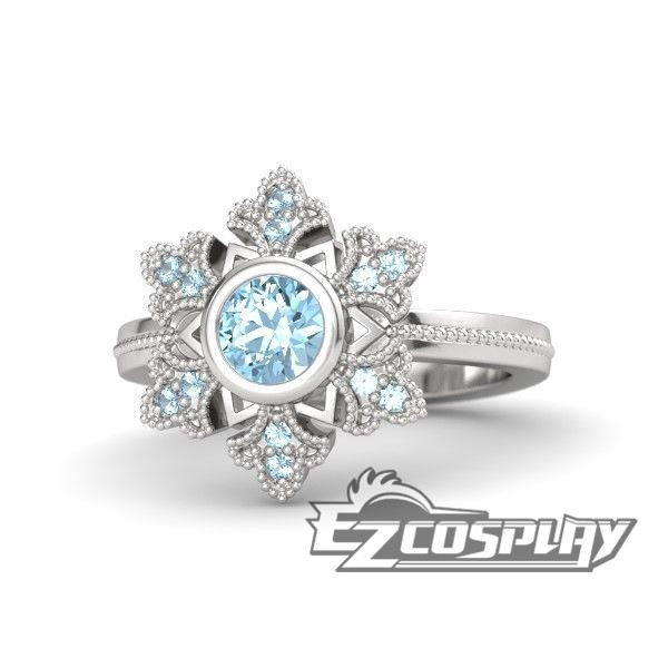 

Frozen Elsa Snow Queen Disney Snowflake Ring Cosplay Accessory