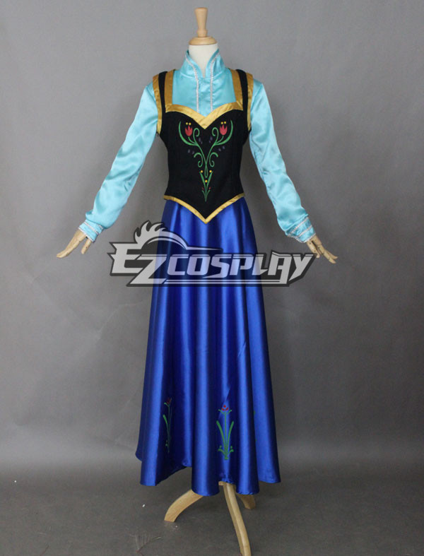 Frozen Anna Disney Cosplay Dress Cosplay Costume-Second Ver.