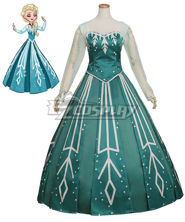 Disney Frozen Elsa Ball Gown  Cosplay Costume