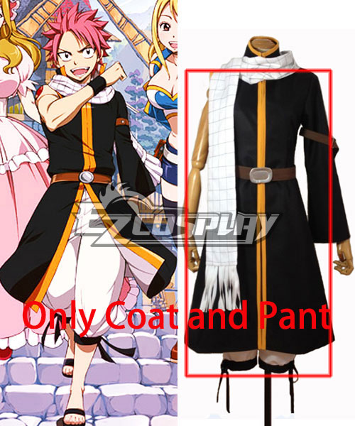 

Fairy Tail Dragon Slayers Natsu Dragneel Natsu DoraguniruTeam Natsu New Cosplay Costume - Only Coat and Pants