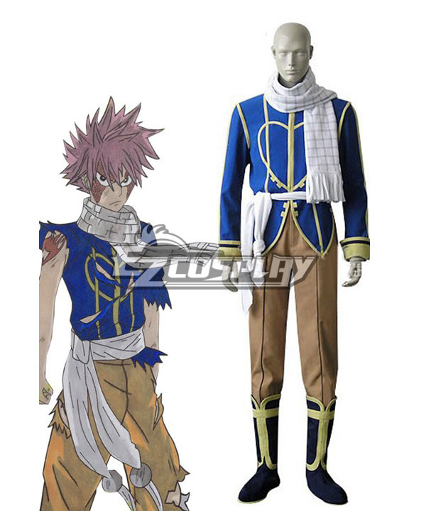 Fairy Tail Dragon Slayers Natsu Dragneel Celestial Spirit Cosplay Costume