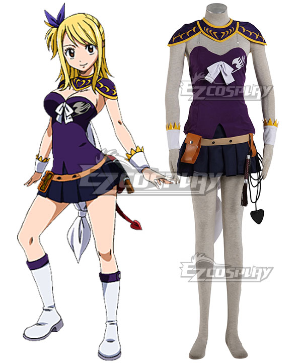 Anime Fairy Tail Lucy Heartfilia Cosplay Costume Girls Christmas Uniform  Dress