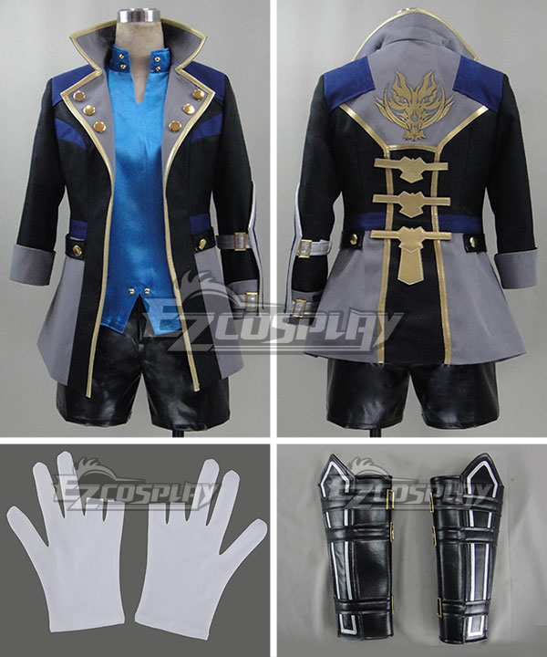 God Eater 2 Protagonist Male Blue Cosplay Costume
