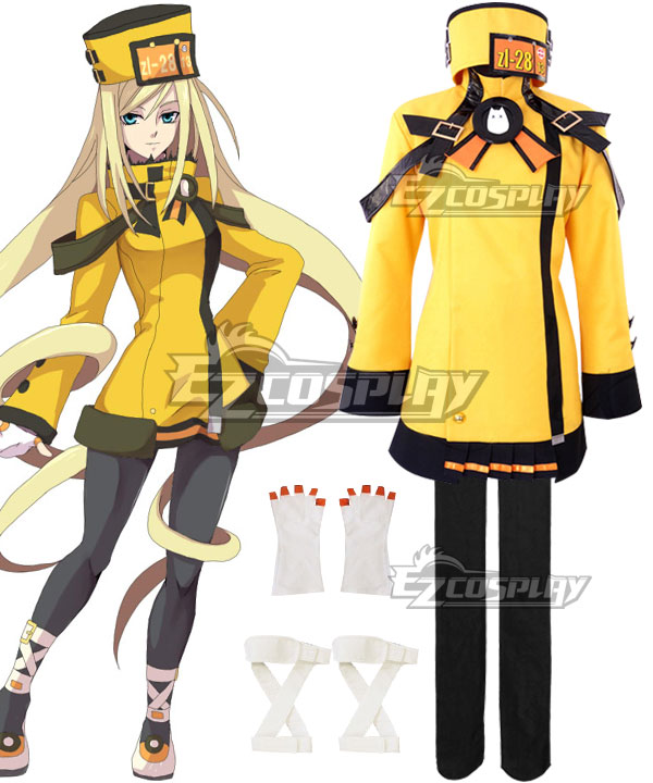 Guilty Gear Millia Rage Yellow Cosplay Costume