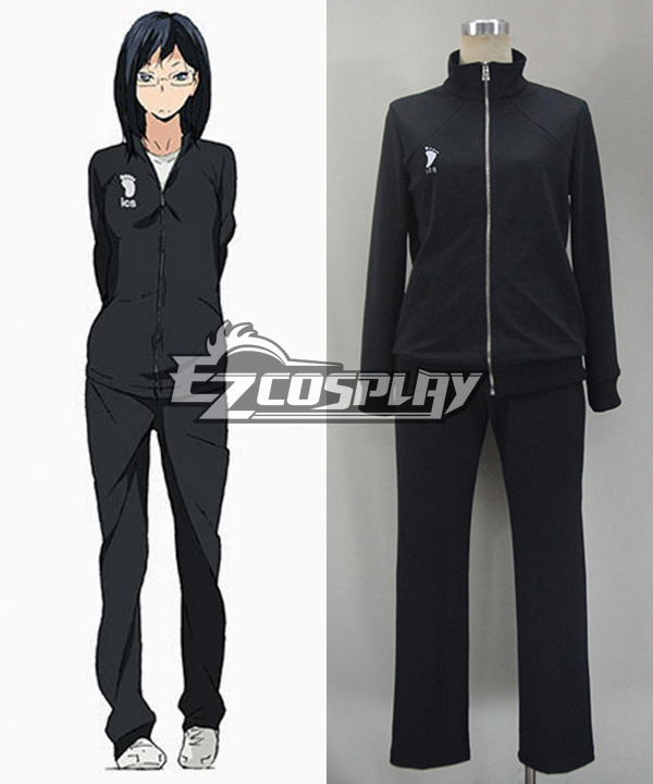 

Haikyu!! Cosplay Volleyball Juvenile Black Sportswear Uniform Costume