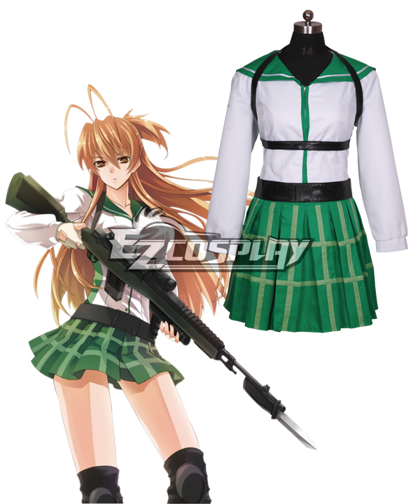 High School of the Dead Miyamoto Rei Fight Cosplay Costume