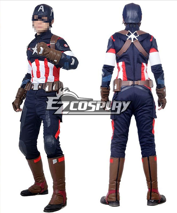 Marvel Avengers Age of Ultron Captain America Steve Rogers Cosplay Costume