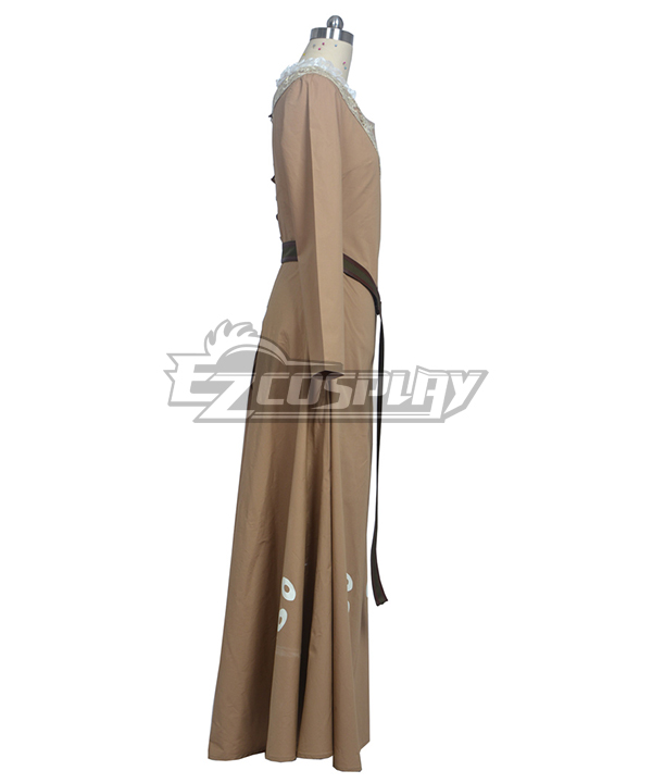 Maleficent Princess Aurora Daily Brown Dress Cosplay Costume