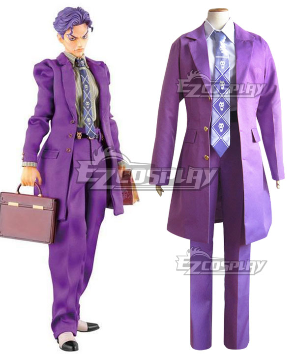 JoJo's Bizarre Adventure Yoshikage Kira Purple Cosplay Costume