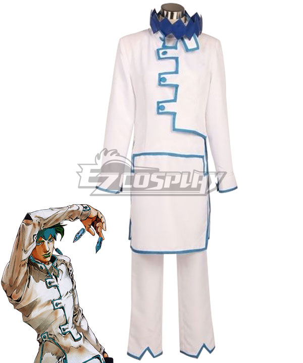 JoJo's Bizarre Adventure Rohan Kishibe white Cosplay Costume