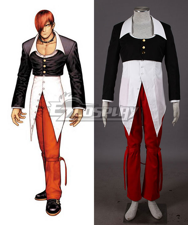 The King Of Fighters KOF Iori Yagami Black Cosplay Costume