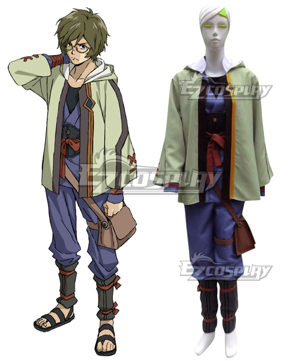 

Kabaneri of the Iron Fortress Ikoma Green Cosplay Costume