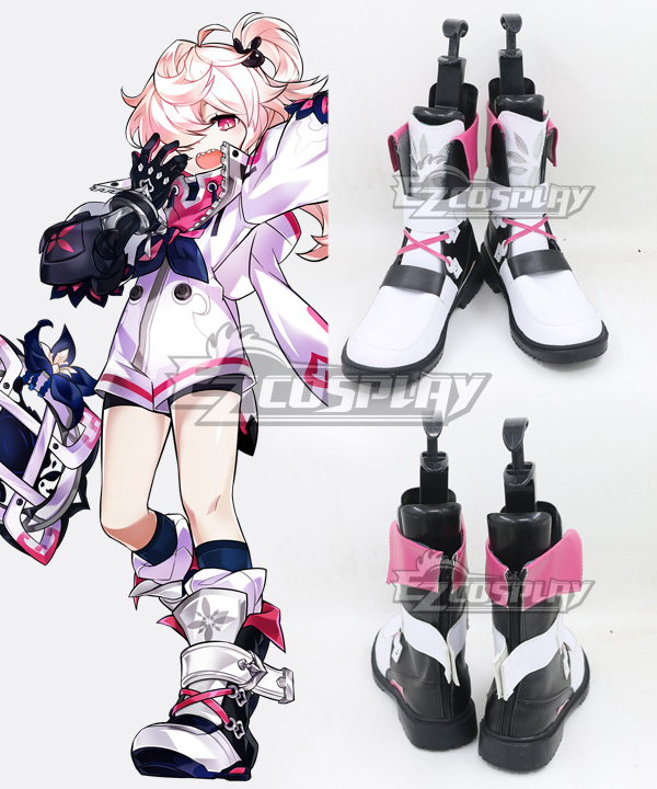ELSWORD Rumble Pumn White Shoes Cosplay Boots