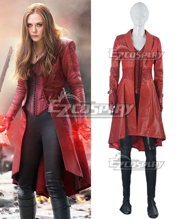 

Marvel Captain America: Civil War Scarlet Witch Wanda Maximoff Cosplay Costume