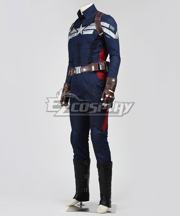 Marvel Captain America The Winter Soldier Steven Steve Rogers Cosplay Costume No Mask
