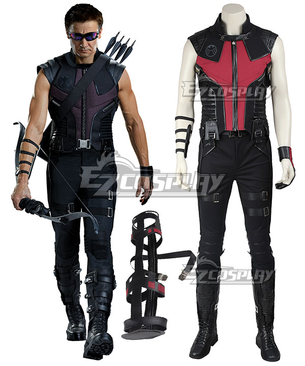 Marvel The Avengers Hawkeye Clinton Francis Barton Cosplay Costume - Not Including Boots