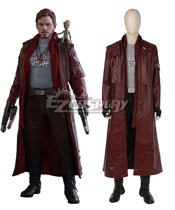 Marvel Guardians of the Galaxy Vol. 2 Star-Lord Peter Jason Quill Cosplay Costume - No Boots