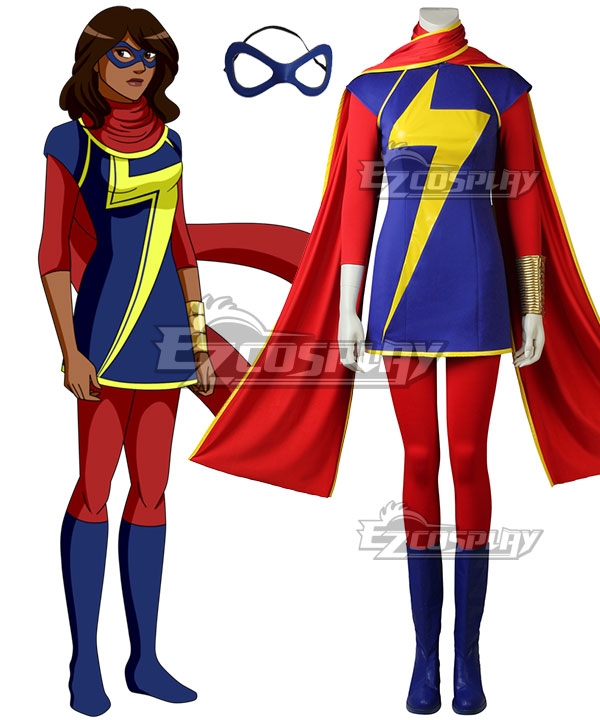 Ms. Marvel Kamala Khan Cosplay Costume