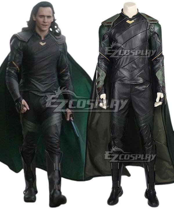 Marvel Thor 3 Ragnarok Loki Cosplay Costume - No Boots