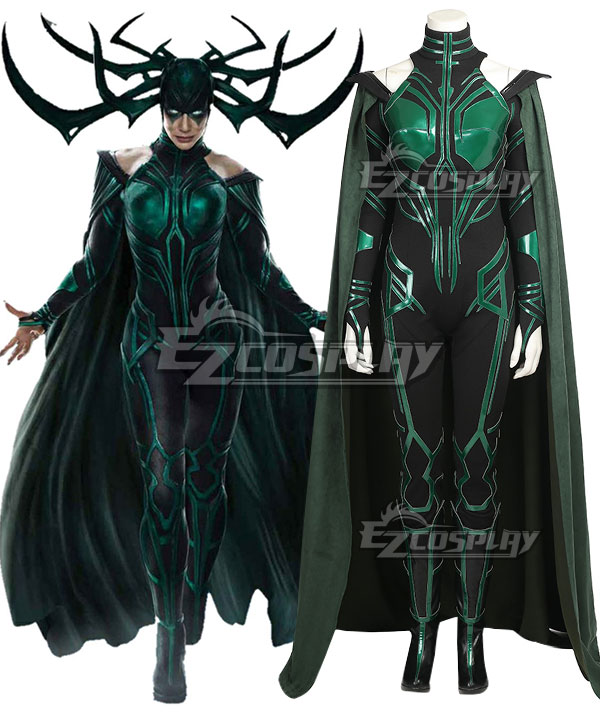 

Marvel Thor 3 Ragnarok Trailer Hela Cosplay Costume - No Boots and New Edition