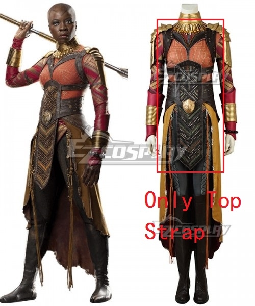 

Marvel Black Panther 2018 Movie Okoye Cosplay Costume-Only Top And Strap