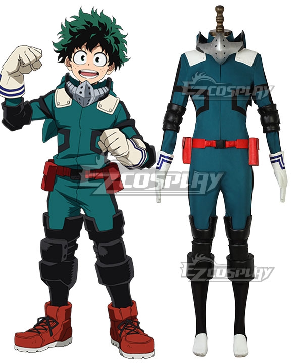 

My Hero Academia Boku No Hero Akademia Izuku Midoriya Deku Battle Suit Cosplay Costume