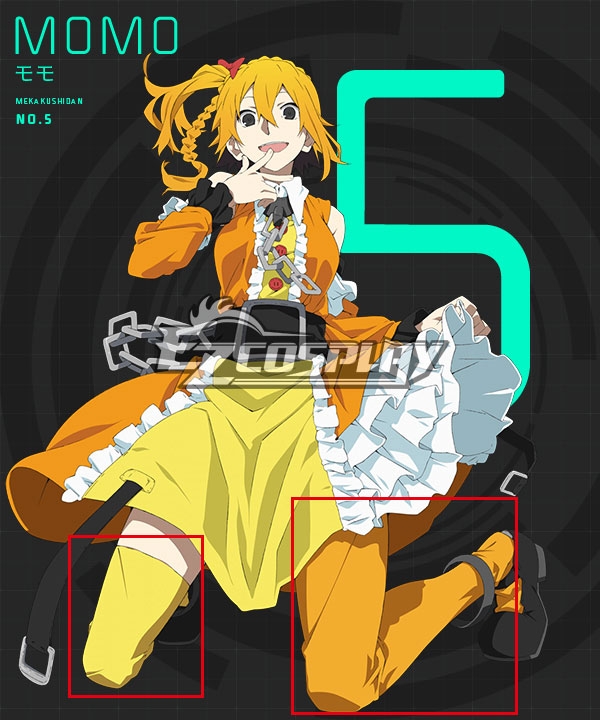 

Mekakucity actors Kagerou Project NO.5 Kisaragi Momo Cosplay Costume - Only Sleeves and Stockings