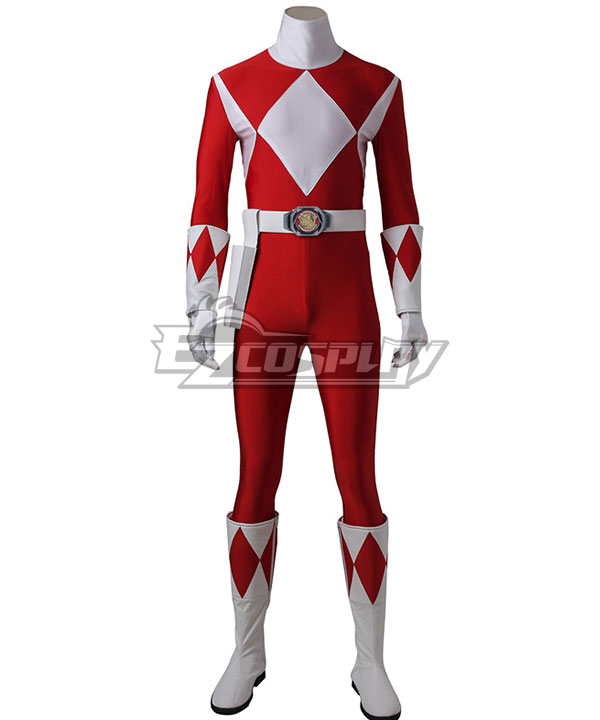 

Mighty Morphin' Power Rangers Geki Tyranno Ranger Cosplay Costume - Including Boots